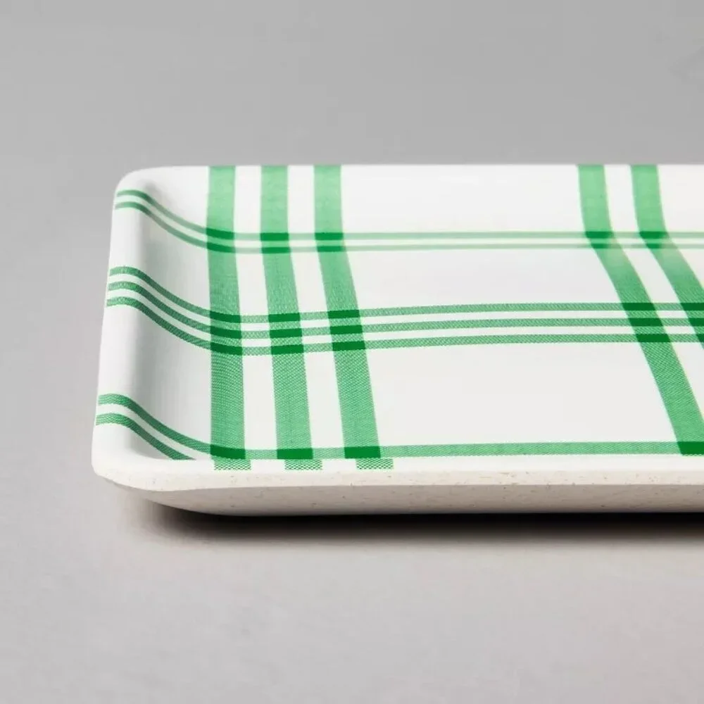 4pk Plaid Square Melamine Appetizer Plates - Hearth‎ & Hand Magnolia, Target
